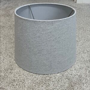 Gray Fabric Lampshade